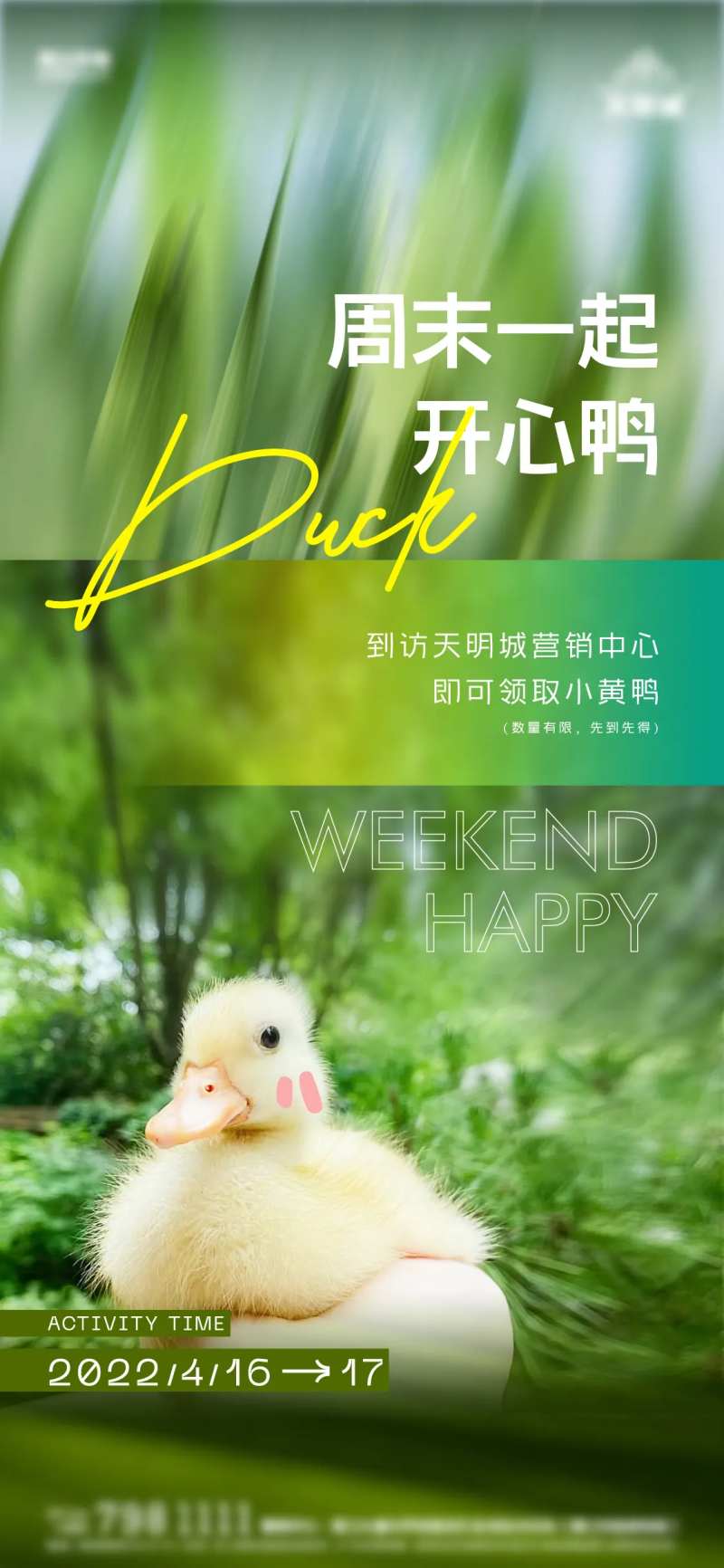 地产鸭子活动海报-采灵感-cailinggan.com