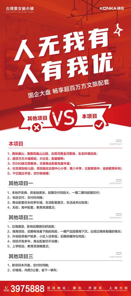 房地产优势与劣势对比展架-采灵感-https://www.cailinggan.com/