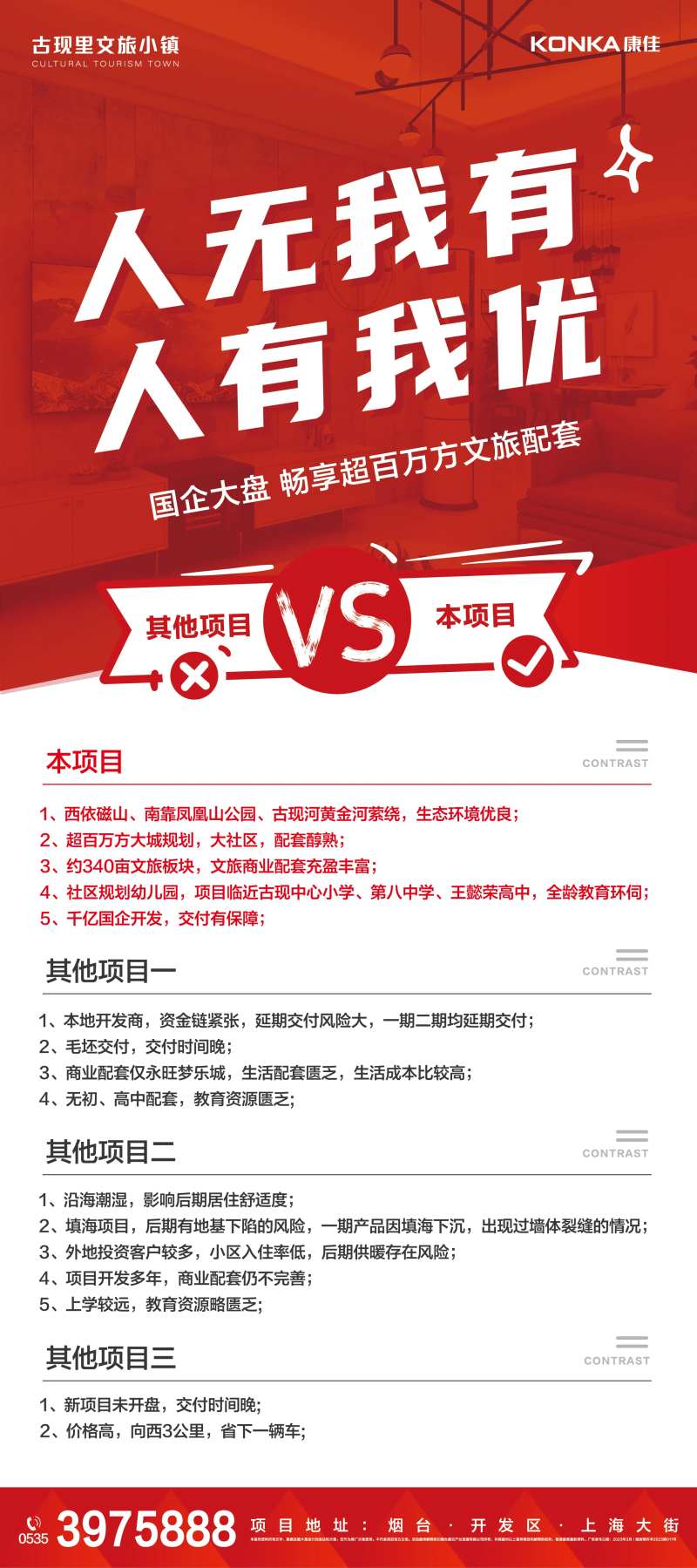 房地产优势与劣势对比展架-采灵感-cailinggan.com