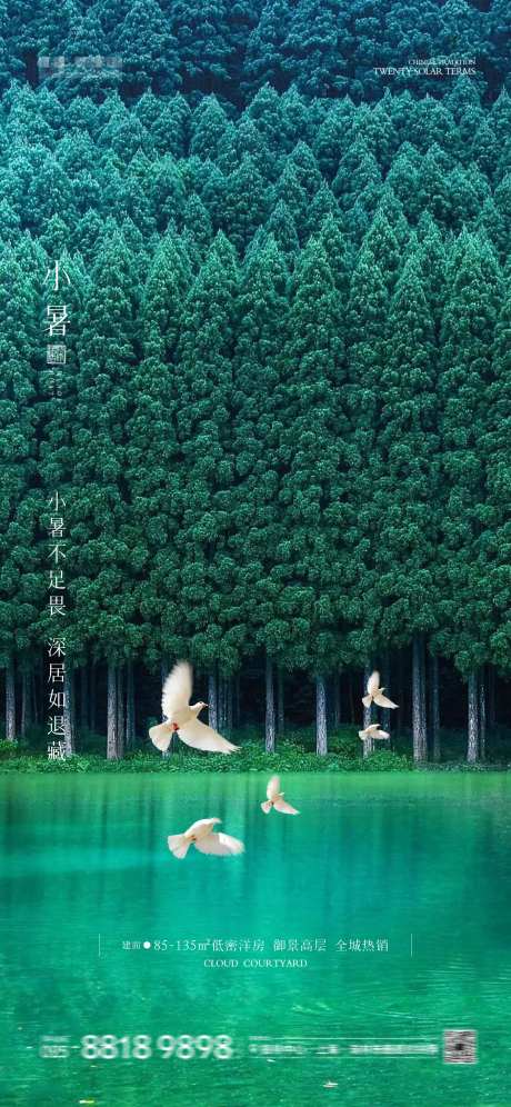 小暑海报图片-采灵感-https://www.cailinggan.com/