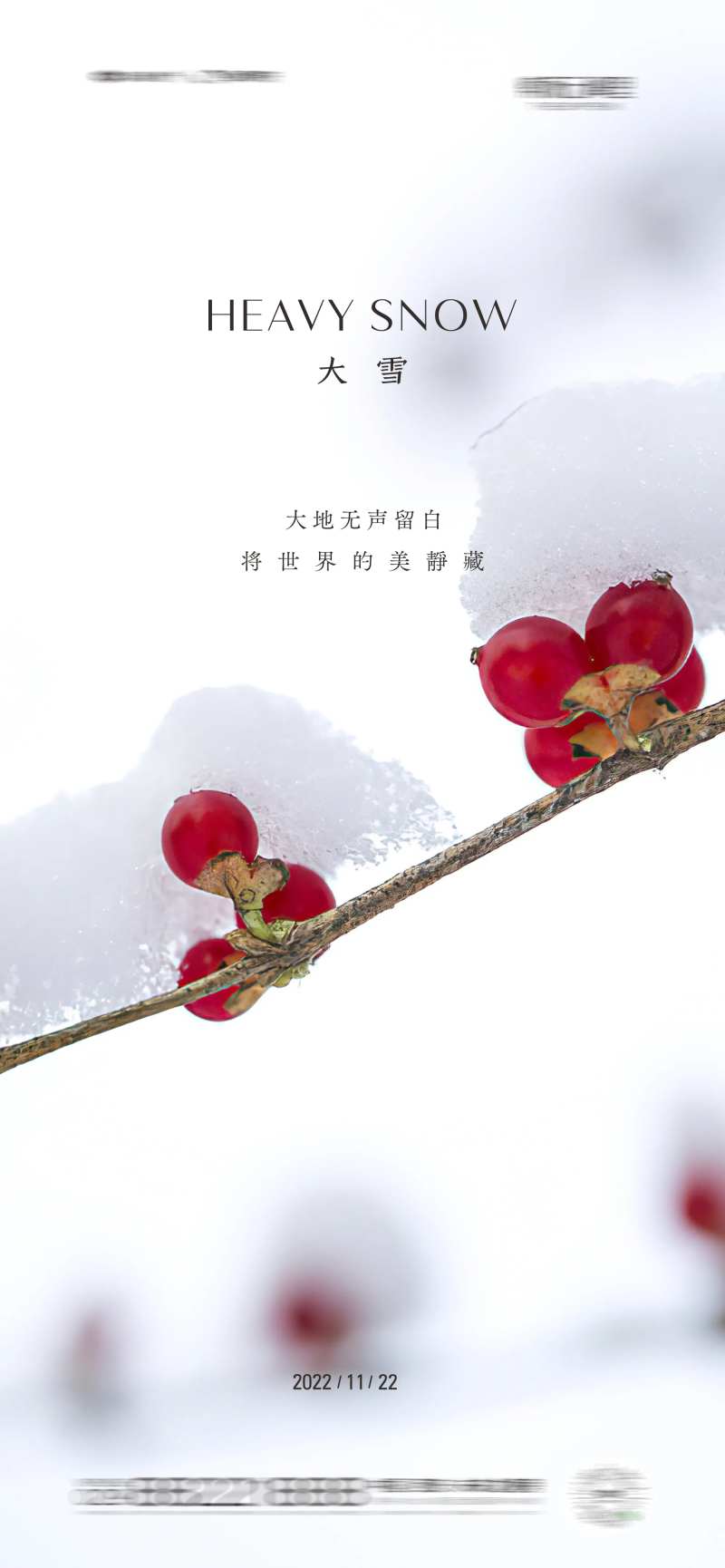 大雪地产节气单图海报-采灵感-cailinggan.com