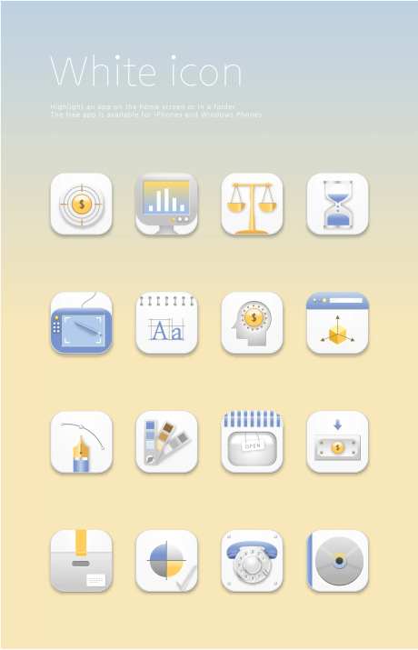 简约风格 ICON设计扁平图标-采灵感-https://www.cailinggan.com/