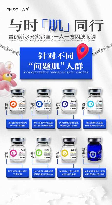 美业水光肌肤产品海报-采灵感-https://www.cailinggan.com/