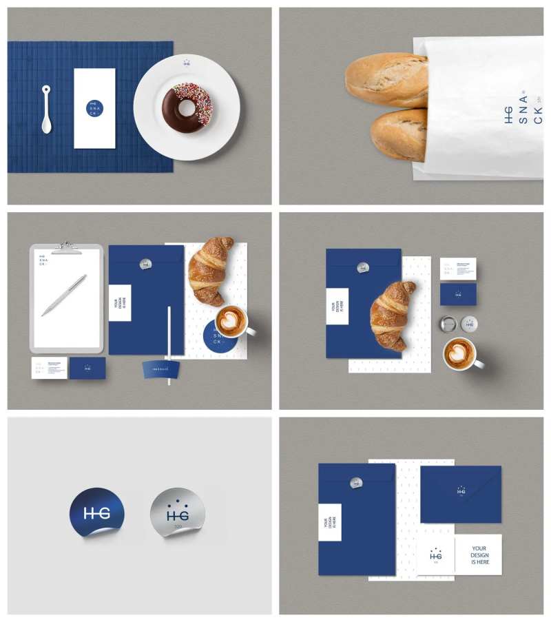 面包店咖啡品牌样机-采灵感-cailinggan.com