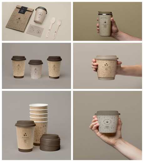 咖啡杯奶茶杯样机-采灵感-https://www.cailinggan.com/