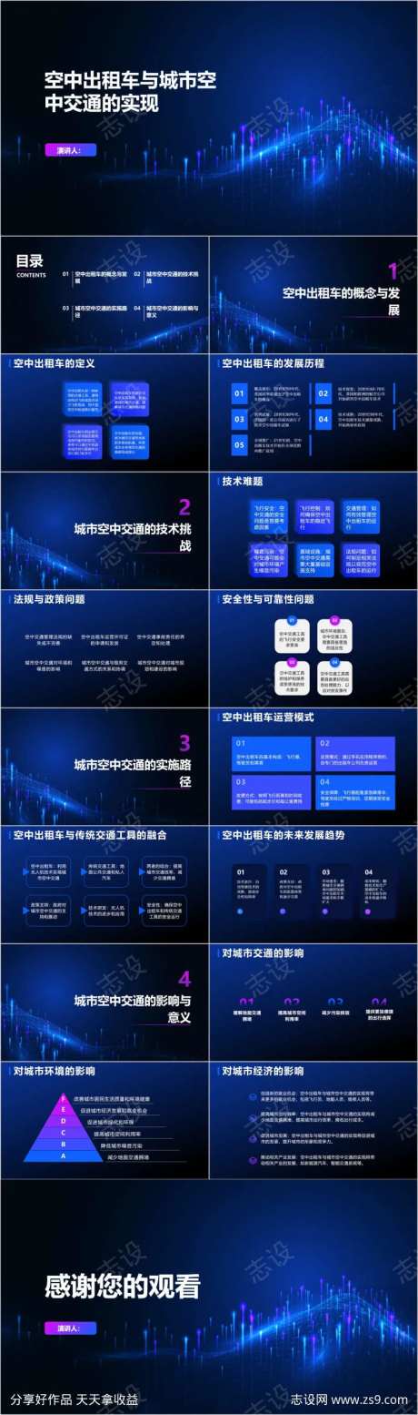 空中出租车与城市空中交通的实现PPT-采灵感-https://www.cailinggan.com/