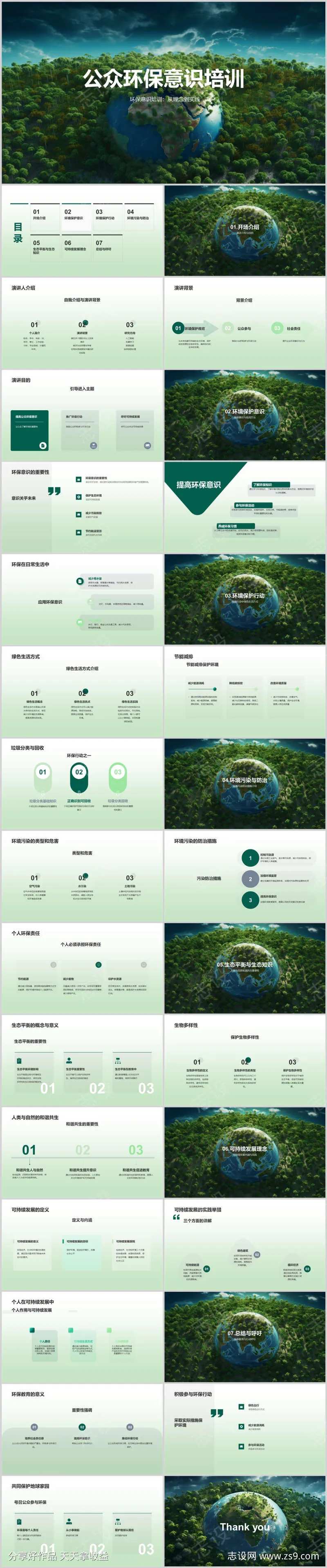 公众环保意识培训PPT-采灵感-cailinggan.com