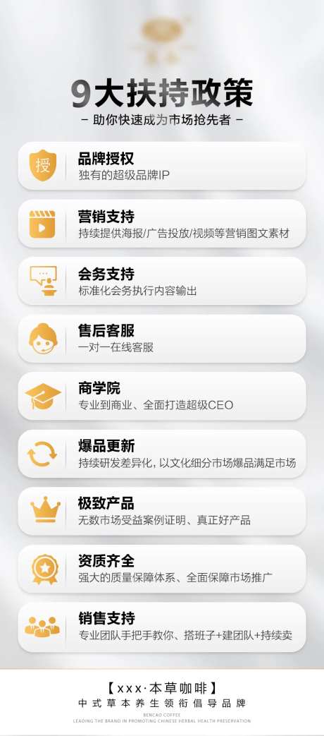 微商扶持政策简约海报-采灵感-https://www.cailinggan.com/