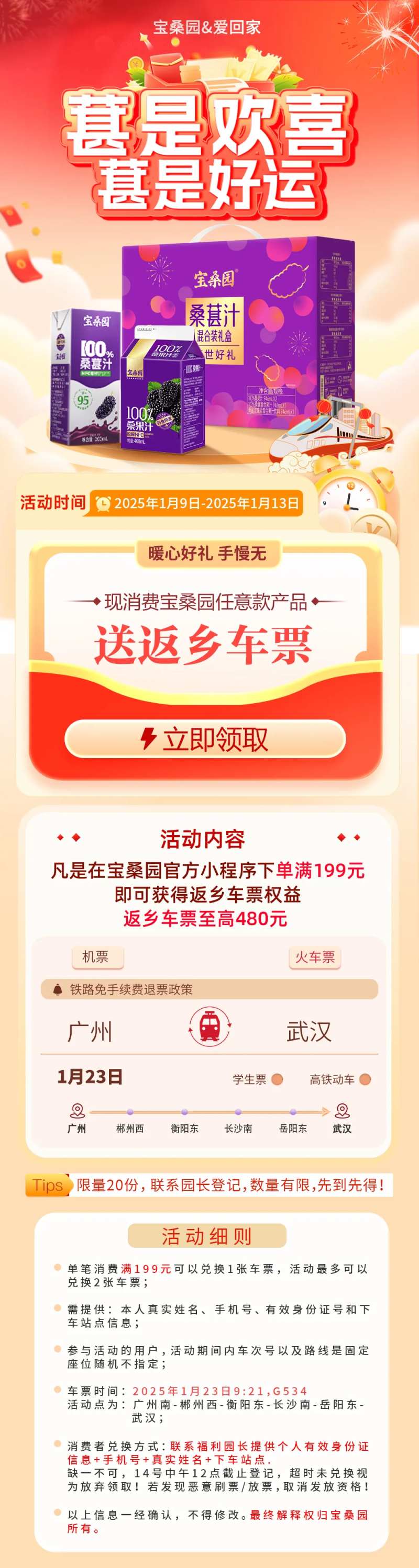 爱回家车票长图海报-采灵感-cailinggan.com