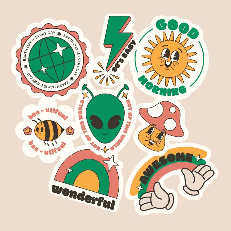 卡通贴纸-采灵感-cailinggan.com