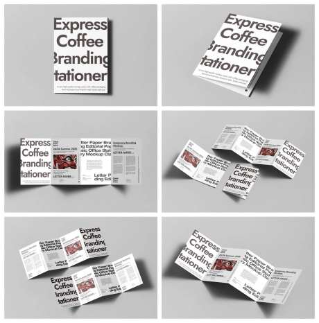 折页宣传册册子杂志样机-采灵感-https://www.cailinggan.com/