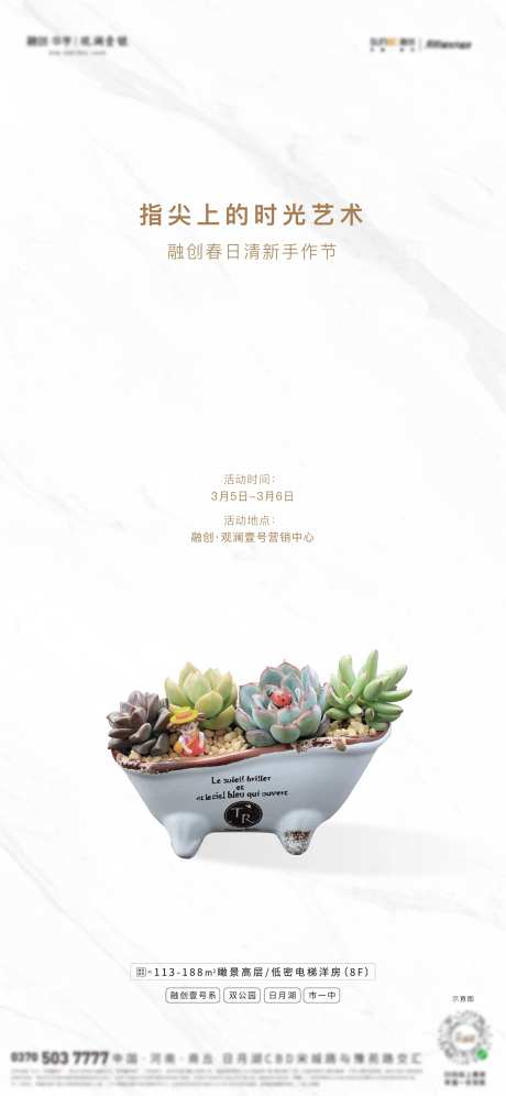 多肉植物海报-采灵感-https://www.cailinggan.com/