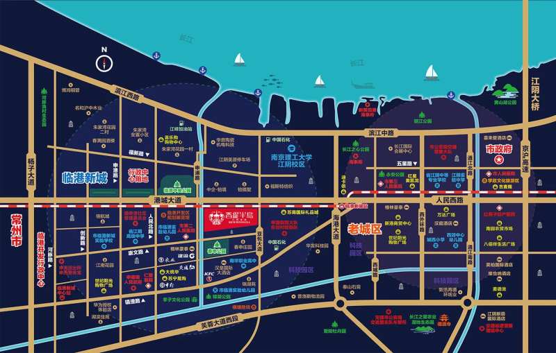 房地产区位图广告展板-采灵感-cailinggan.com