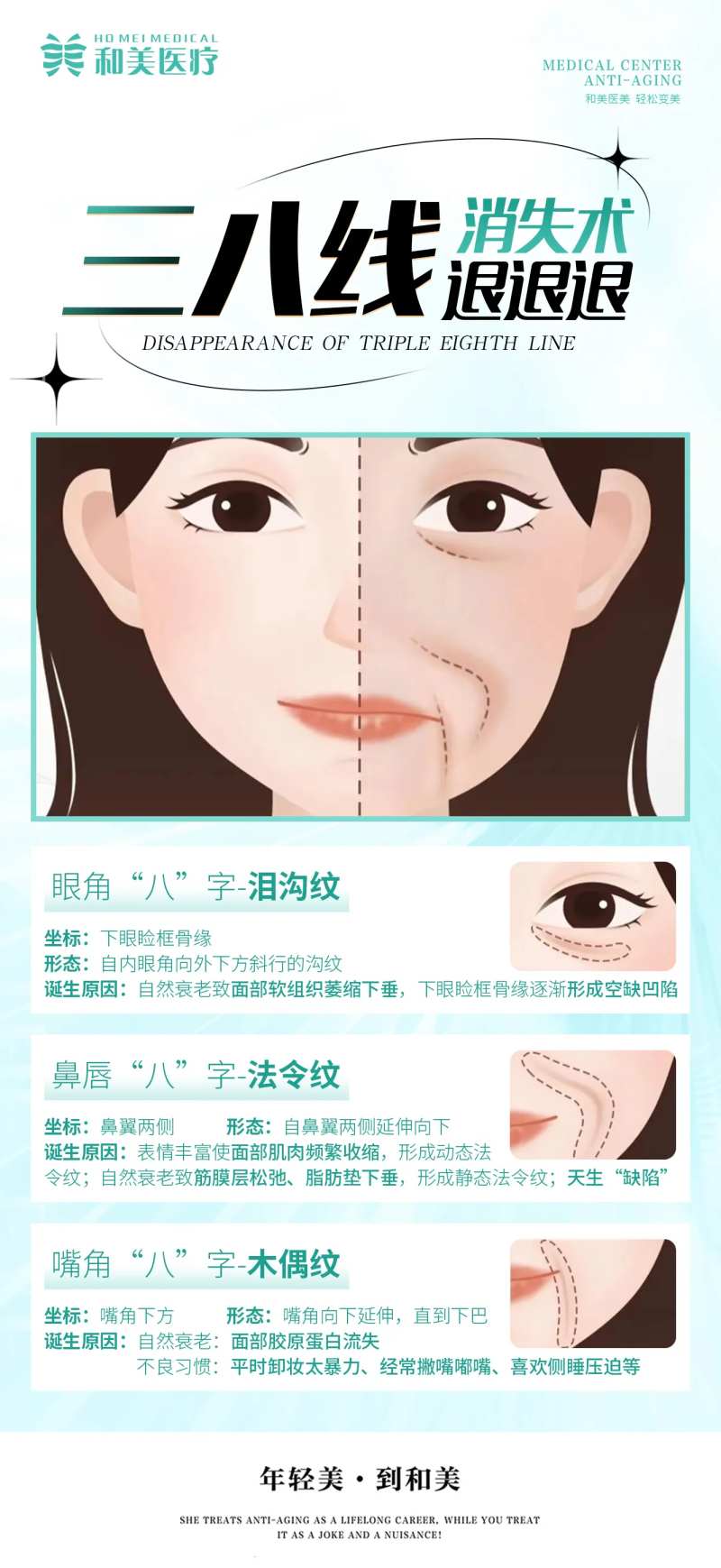 三八线科普简约海报-采灵感-cailinggan.com