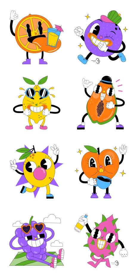 食物贴纸-采灵感-https://www.cailinggan.com/