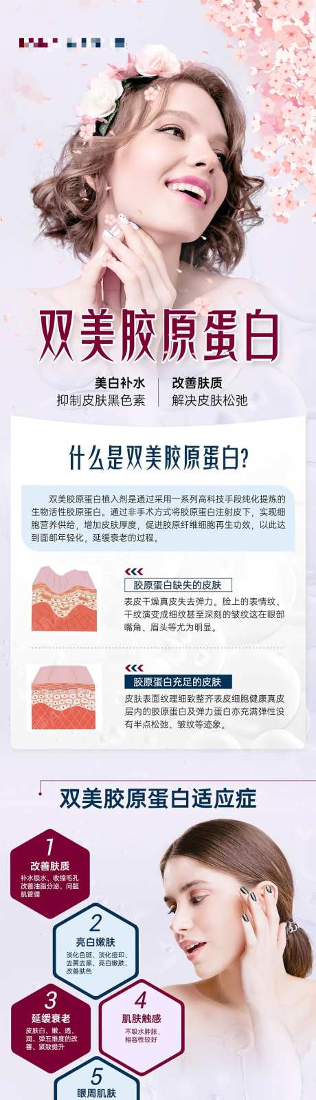 医美双美胶原蛋白科普长图-采灵感-https://www.cailinggan.com/