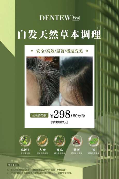 植物染发海报-采灵感-https://www.cailinggan.com/