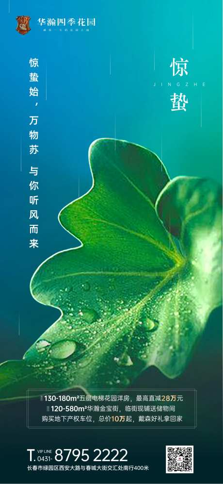 惊蛰传统节气移动端海报-采灵感-https://www.cailinggan.com/