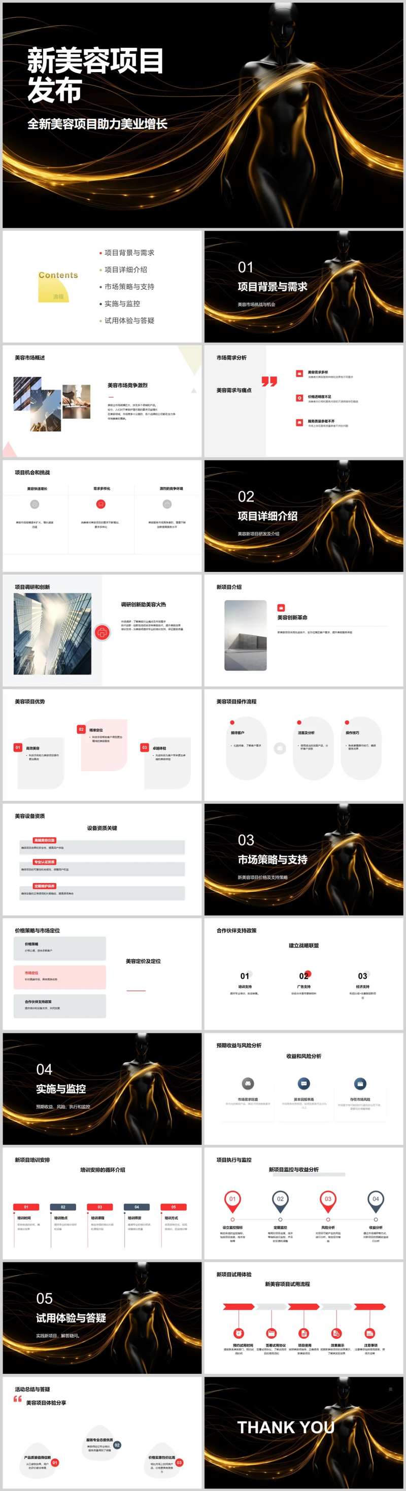 新美容项目发布PPT-采灵感-cailinggan.com