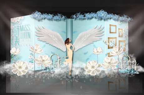 美容院时尚美陈打卡DP点设计-采灵感-https://www.cailinggan.com/