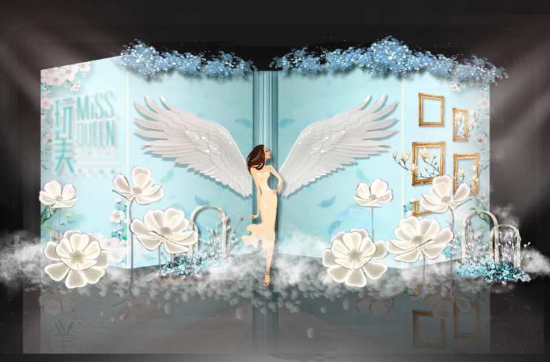 美容院时尚美陈打卡DP点设计-采灵感-cailinggan.com