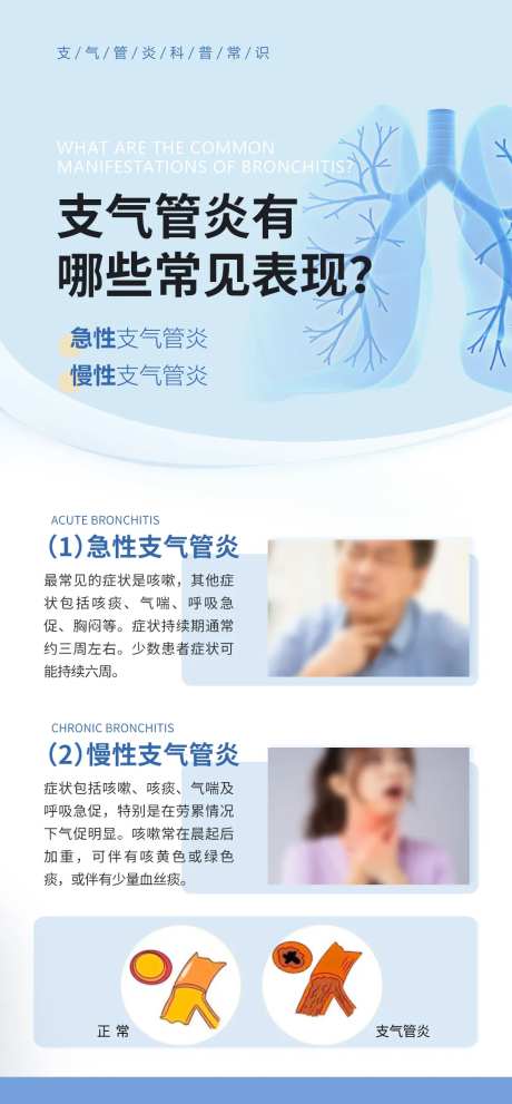 气管炎常识海报-采灵感-https://www.cailinggan.com/