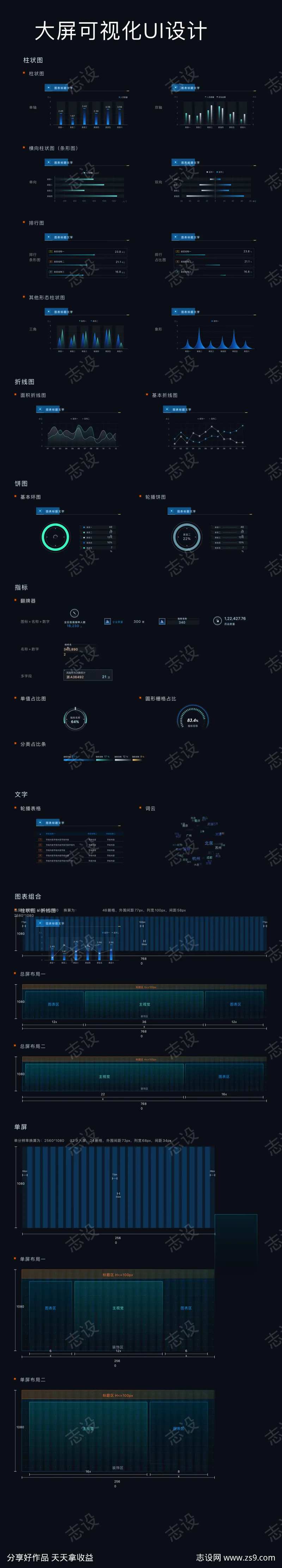 大屏大数据可视化UI设计-采灵感-cailinggan.com