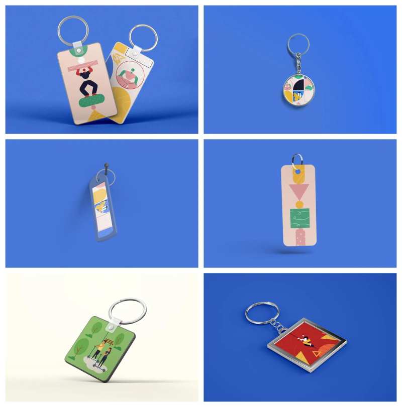 钥匙扣品牌样机-采灵感-cailinggan.com