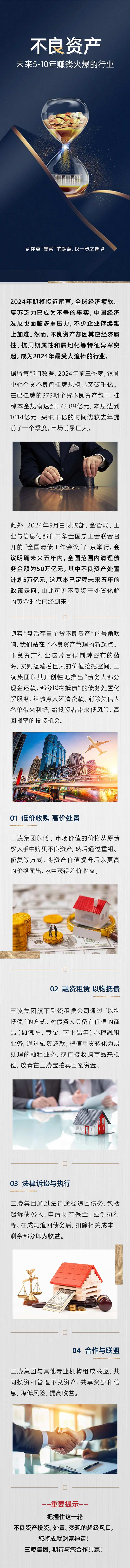 不良资产金融招商加盟海报长图-采灵感-cailinggan.com