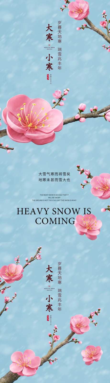 大寒小寒节气海报-采灵感-https://www.cailinggan.com/