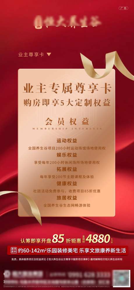 会员尊享卡地产海报-采灵感-https://www.cailinggan.com/