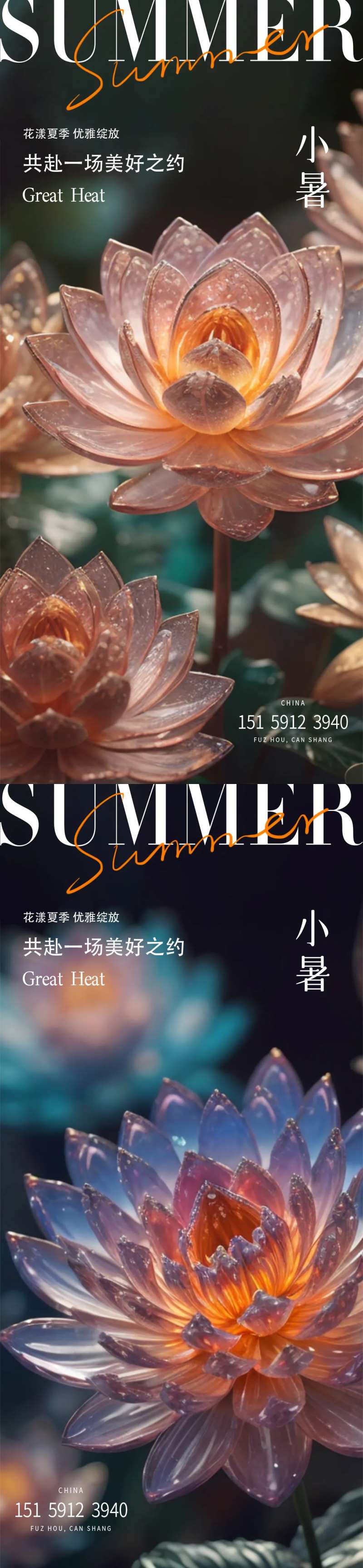 小暑节点海报-采灵感-cailinggan.com