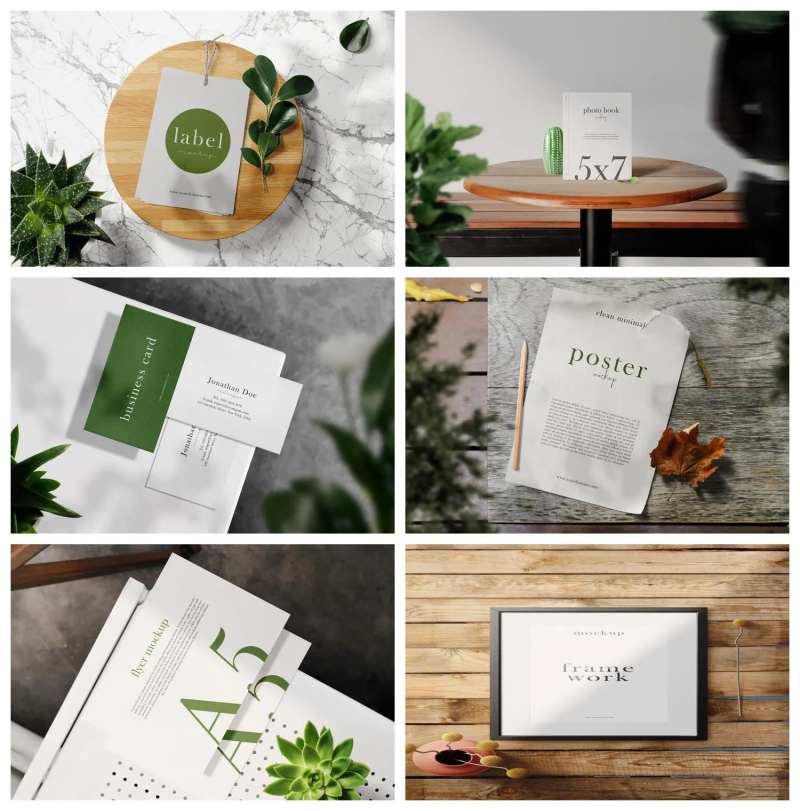 信纸宣传册册子信封样机-采灵感-cailinggan.com