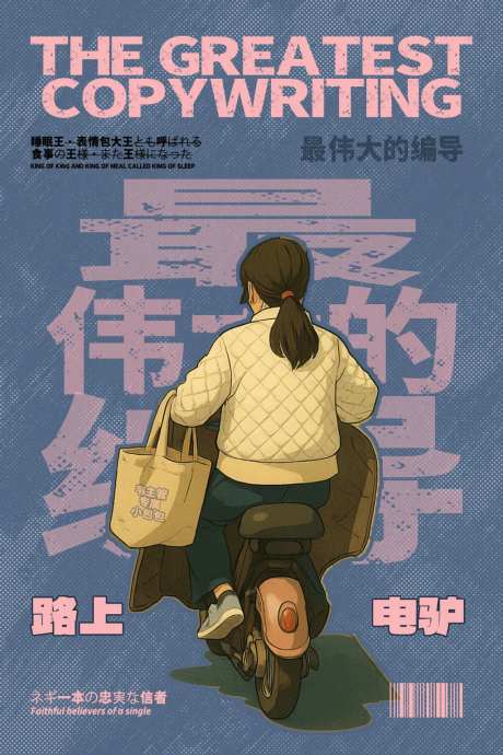 搞笑日式插花海报-采灵感-https://www.cailinggan.com/