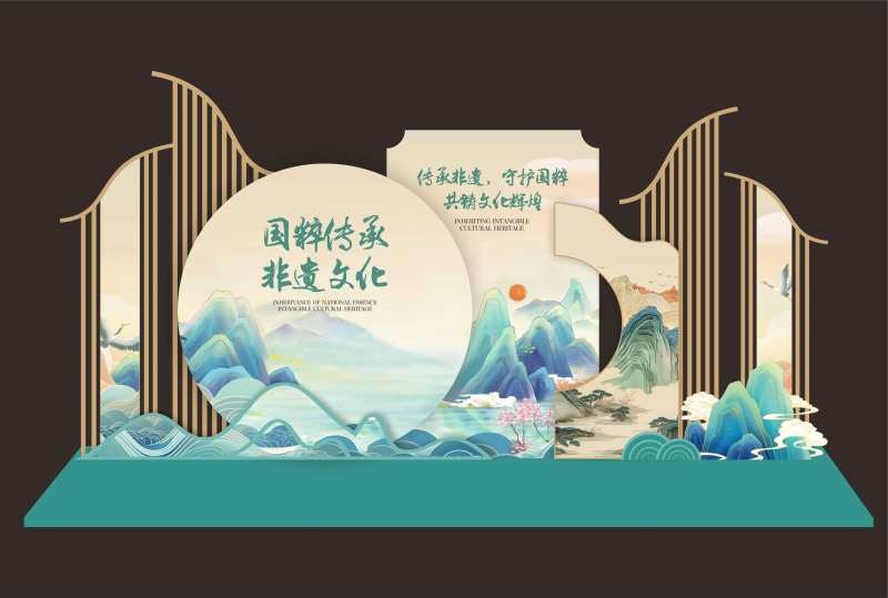 传统文化美陈堆头-采灵感-cailinggan.com