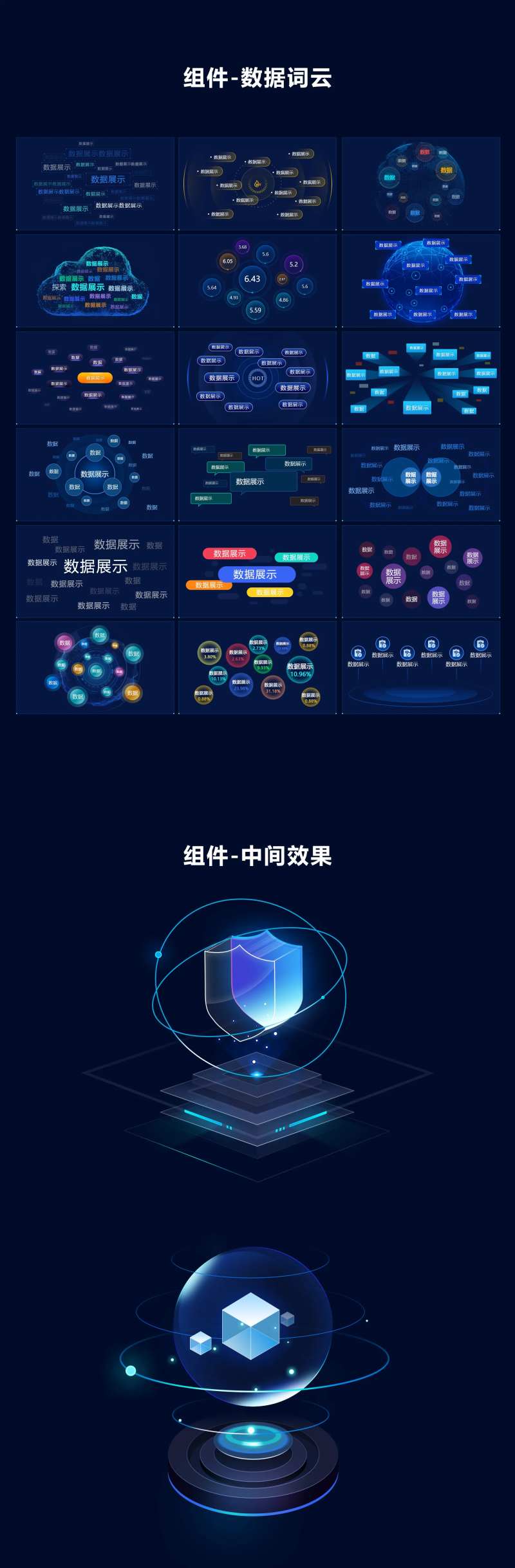 可视化大屏组件设计-采灵感-cailinggan.com