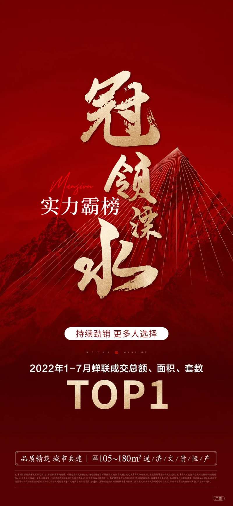 地产热销三冠王卖压海报                                                                                                                                                                                             -采灵感-cailinggan.com