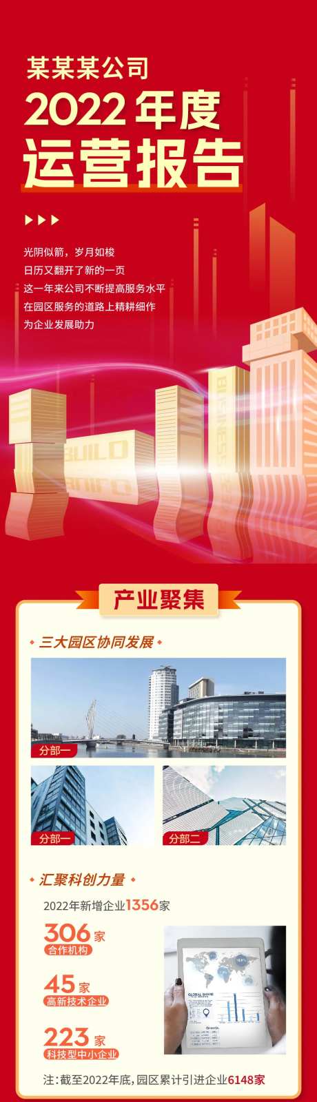 企业商务年度运营报告长图海报设计-采灵感-https://www.cailinggan.com/