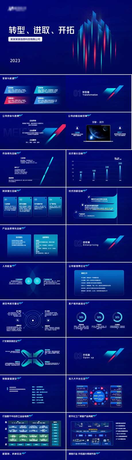 企业年度总结PPT-采灵感-https://www.cailinggan.com/
