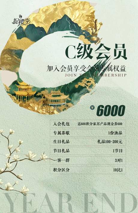 医美门店会员体系等级卡项福利海报-采灵感-https://www.cailinggan.com/