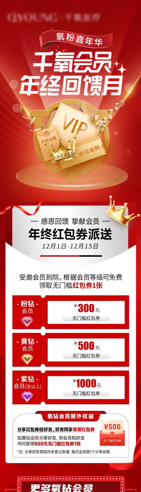 医美会员回馈月海报-采灵感-https://www.cailinggan.com/