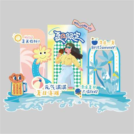 夏日限定美陈-采灵感-https://www.cailinggan.com/