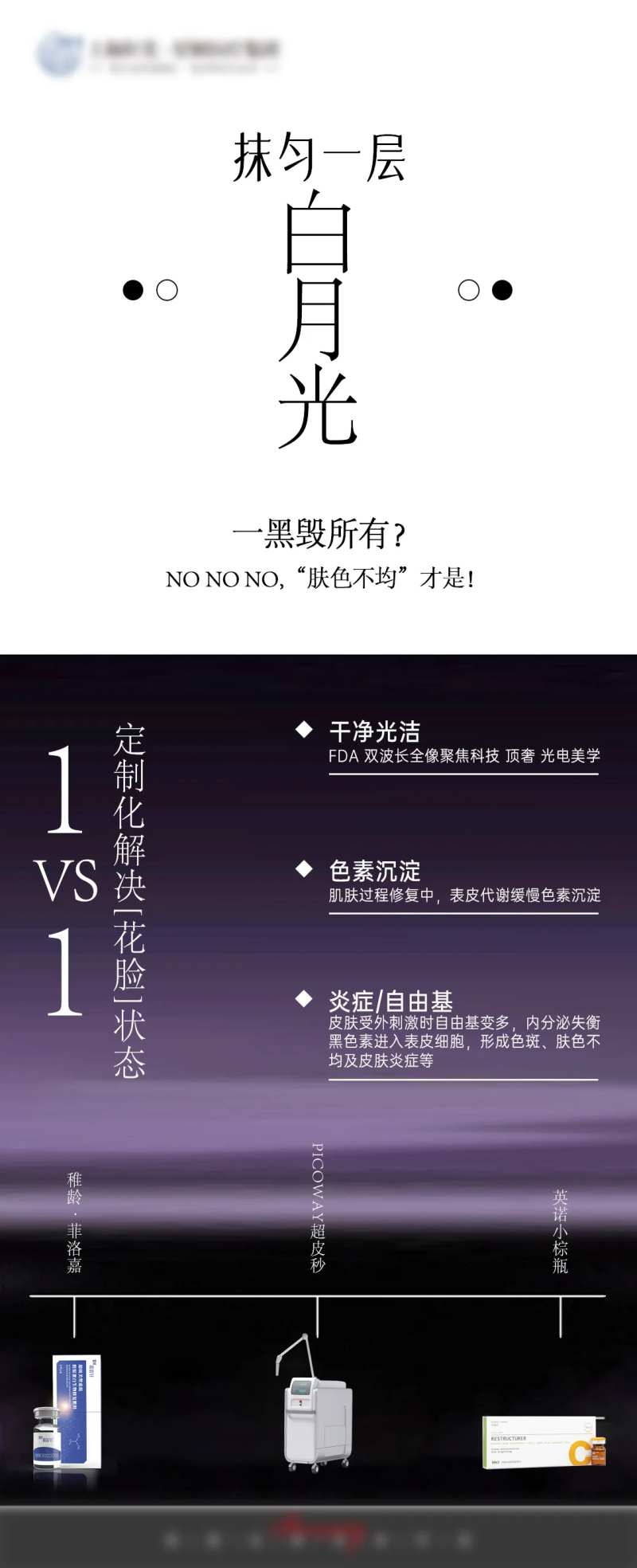 超皮秒淡斑美白宣传海报-采灵感-cailinggan.com