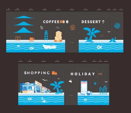 文旅度假区商铺玻璃贴-采灵感-https://www.cailinggan.com/