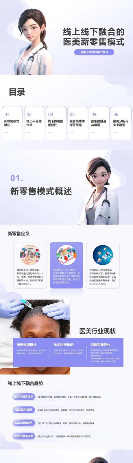 线上线下融合的医美新零售模式PPT-采灵感-https://www.cailinggan.com/