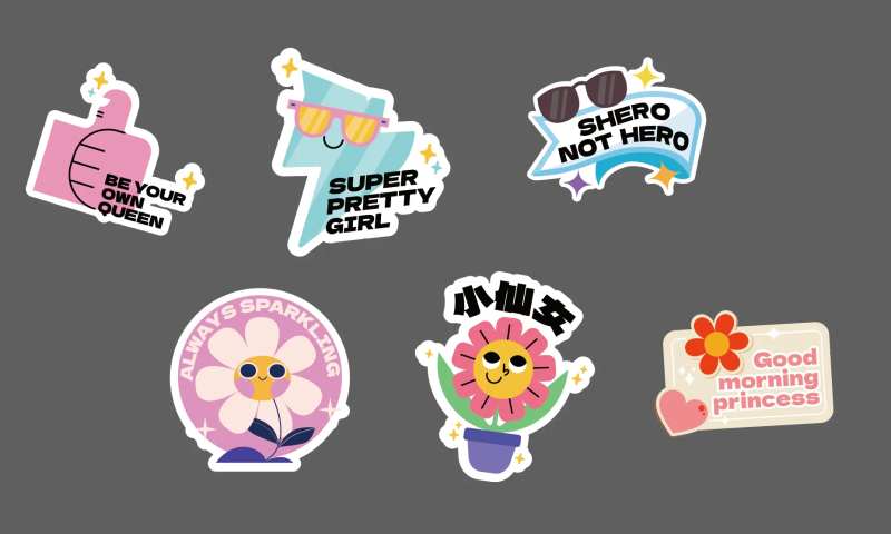 卡通风格手举牌-采灵感-cailinggan.com