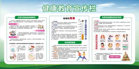 健康教育宣传栏-采灵感-https://www.cailinggan.com/