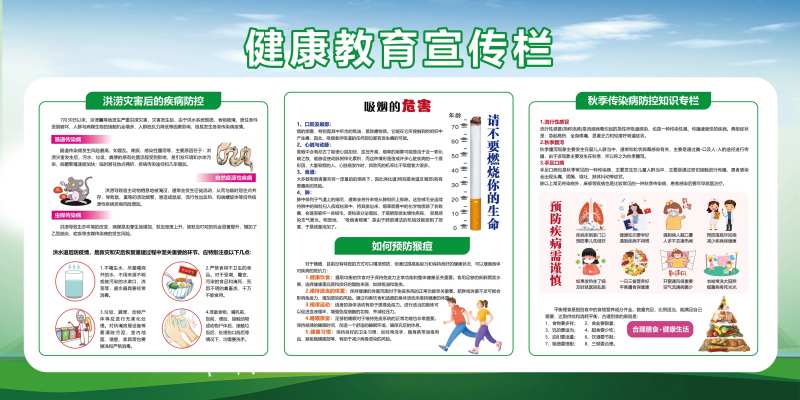 健康教育宣传栏-采灵感-cailinggan.com