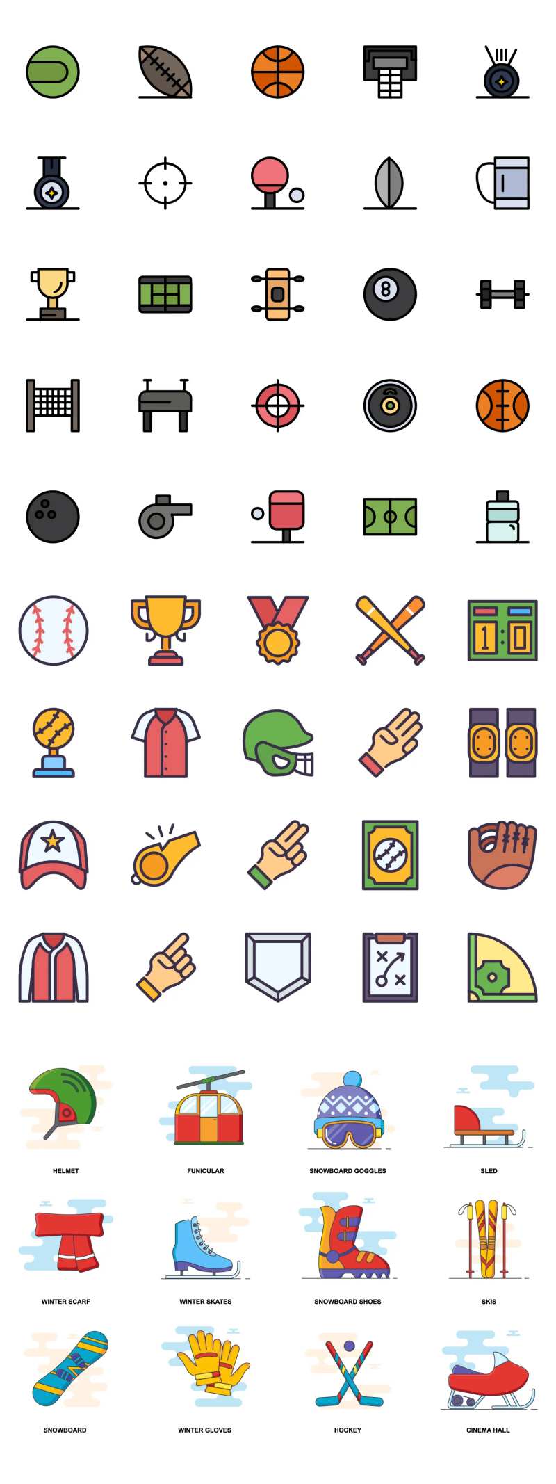 体育比赛运动icon图标设计-采灵感-cailinggan.com