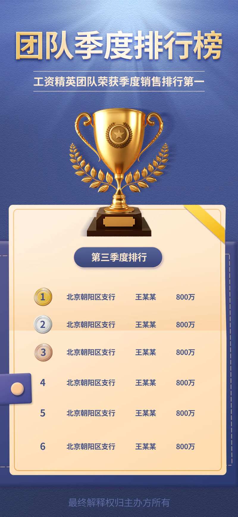 企业商务微商月销排行榜喜报长图海报-采灵感-cailinggan.com